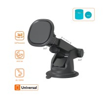 Dashboard and Windshield Mount Car phone Holder MX0154 with Magnetic 4N40 3200gs-black