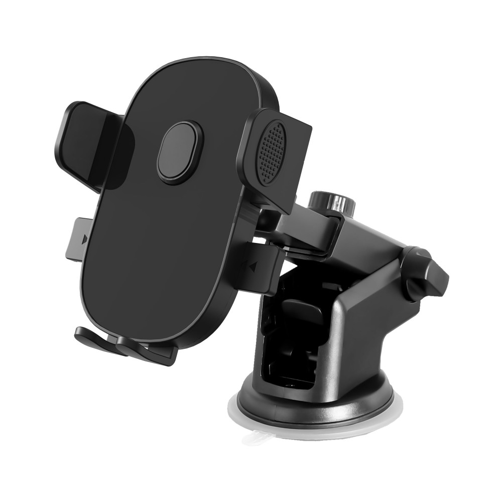 Basic Dashboard & Windshield Automatical Button Holder TE5115 for 4.5-7", ABS Basic Dashboard & Windshield Automatical Button Holder TE5115 for 4.5-7", ABS