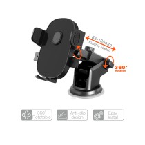 Basic Dashboard & Windshield Automatical Button Holder TE5115 for 4.5-7", ABS