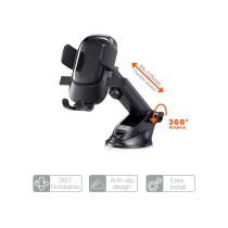 Dashboard and Windshield Automatical Button Holder STC-51 Style Cover Curved design with textured for 4-7",ABS