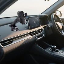 Dashboard and Windshield Automatical Button Holder STC-51 Style Cover Curved design with textured for 4-7",ABS