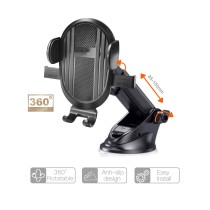 Dashboard and Windshield Automatical Button Holder STD-51 Style Cover Vertical striped texture for 4-7",ABS
