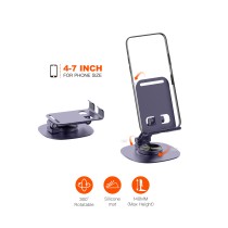 Mobile & Ipad tablet holder MOO6 360 Rotation Metal polish