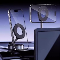 Manual Vacuum Suction Magnetic Car Phone Holder HD-1068 17N45 4500GS -black