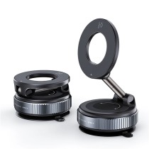 Manual Vacuum Suction Magnetic Car Phone Holder HD-1068 17N45 4500GS -black