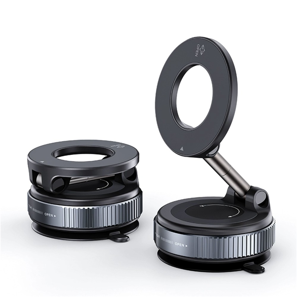 Manual Vacuum Suction Magnetic Car Phone Holder HD-1068 17N45 4500GS -black Manual Vacuum Suction Magnetic Car Phone Holder HD-1068 17N45 4500GS -black