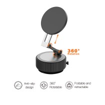 Automatical Vacuum Suction Magnetic Car Phone Holder HD-1069 16N52 5200GS -black