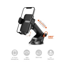 Dashboard and Windshield Gear Holder STA-51 Style Cover Textured anti-slip for 4-7",ABS