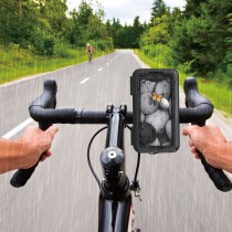 Motorcycle & Bicycle Holder WE5146 4-7" ,Waterproof IPX6 Cover ,15-28mm Hole