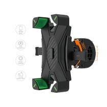 Motorcycle & Bicycle Holder VE0015 for 4.5-7" ABS-black