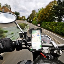 Motorcycle Holder VE0014 for 4.5-7" ABS-black