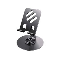 Mobile & Ipad tablet holder  HD-1062 360 Rotation Metal Polish（Rubber stick by self）