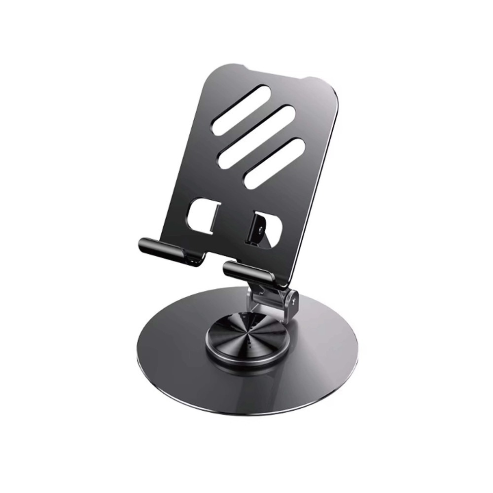 Mobile & Ipad tablet holder  HD-1062 360 Rotation Metal Polish（Rubber stick by self）