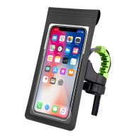 Motorcycle & Bicycle Holder TR9375 4-7" ,Waterproof IPX6 Bag ,15-28mm Hole