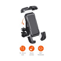 Motorcycle & Bicycle Holder TE5148 for 4-7" ,Square ,15-28mm Hole