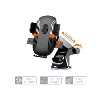 Basic Dashboard & Windshield Automatical Button Holder H001 for 4.5-7", ABS