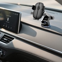 Basic Dashboard & Windshield Automatical Button Holder H009 for 4.5-7", ABS