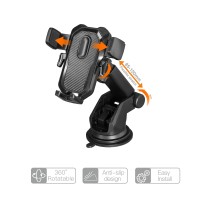 Basic Dashboard & Windshield Automatical Button Holder NE5241-01 for 4.5-7", ABS