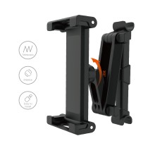 Car Back Seat Holder TE5079 for 4-7" ABS-black