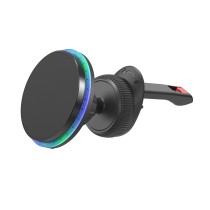 Dashboard and Windshield Car Magnetic wireless charger TA0447-01 15W Type-C ABS-black