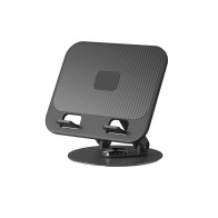 Laptop Holder HD-1063 Square Polish for 5-11" ABS+metals-black