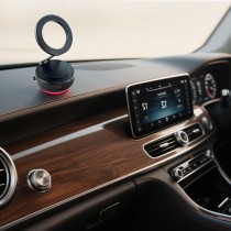 Manual Vacuum Suction Magnetic Car Phone Holder HD-1072 16N52 4400GS -black