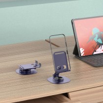 Mobile & Ipad tablet holder MOO6 360 Rotation Metal polish