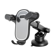 NE5290-02 Dashboard and Windshield Stretch 85-151mm & Rotatable Gravity Holder NE5290-CV Silver Decor for 4-7", ABS