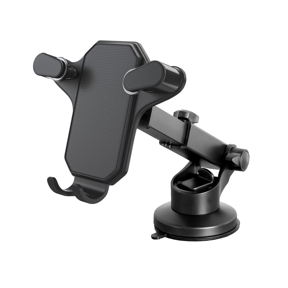 TE5042-02 Dashboard and Windshield Stretch 85-152mm & Rotatable Gravity Holder TE5042-CV Hexagan for 4-7", ABS