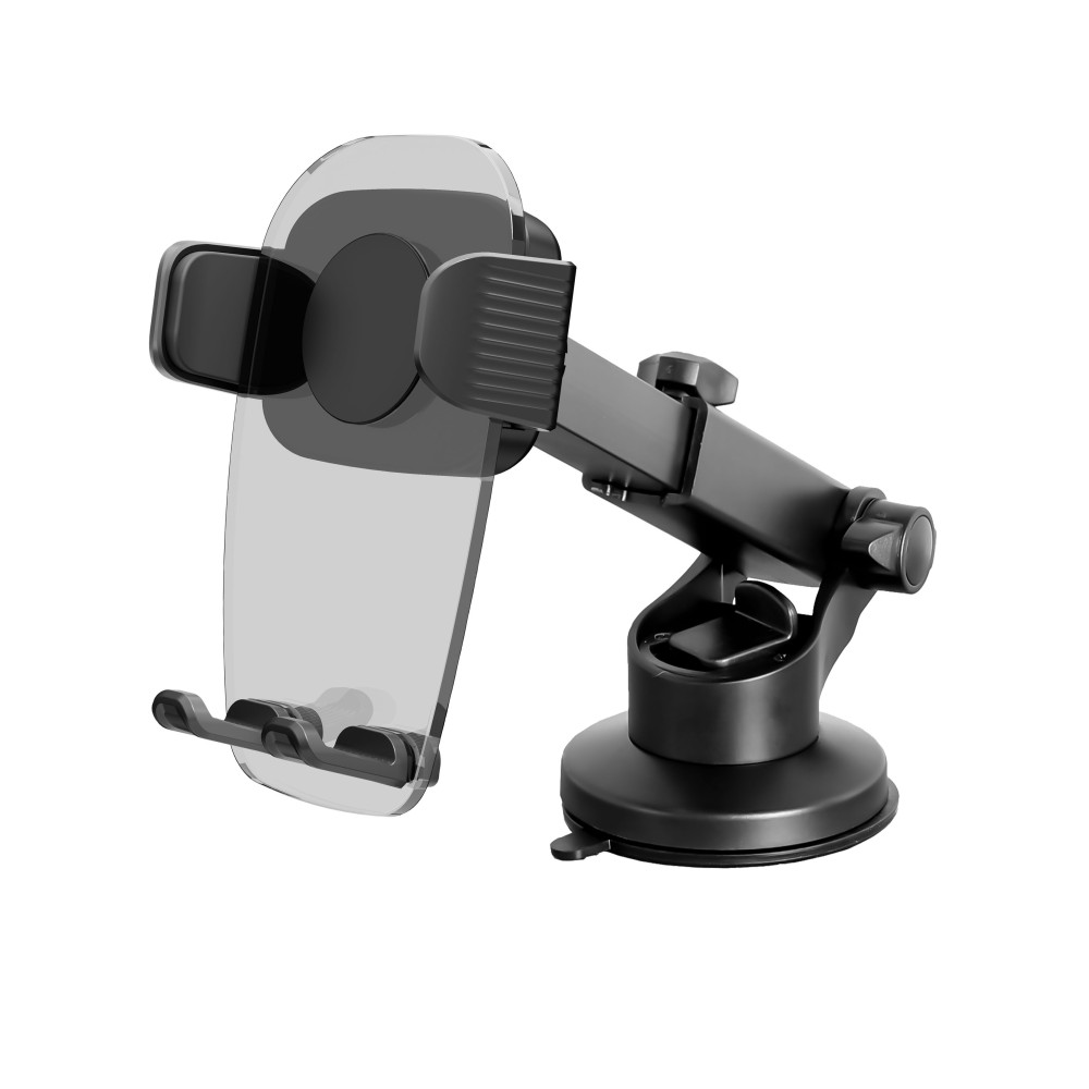 TE5051-02 Dashboard and Windshield Stretch 85-155mm & Rotatable Gear Holder TE5051-CV Transparent Series for 4-7", ABS & PC