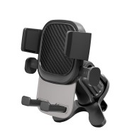 TE5086-07 Airvent Wing Automatical Button Holder TE5086-CV Transparent Series Balck 2 for 4-7", ABS & PC