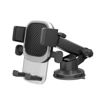 TE5087-02 Dashboard and Windshield Stretch 85-154mm & Rotatable Automatical Button Holder Transparent Series Silver Decor