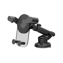 TE5091-02 Dashboard and Windshield Stretch 85-155mm & Rotatable Gravity Holder TE5091-CV Transparent Series for 4-7", ABS & PC