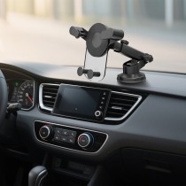 TE5091-02 Dashboard and Windshield Stretch 85-155mm & Rotatable Gravity Holder TE5091-CV Transparent Series for 4-7", ABS & PC