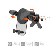 TE5091-07 Airvent Wing Gravity Holder TE5091-CV Transparent Series for 4-7", ABS & PC