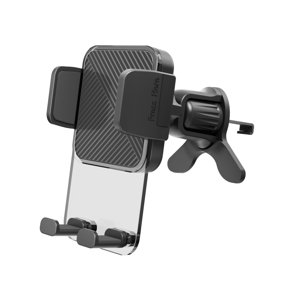 WCV-07 （TE5147）Airvent Wing Automatical Button Holder WCV Transparent Series for 4-7", ABS