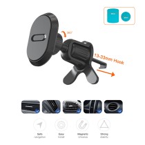 Car Air Vent Mount  Magnetic phone holder TE5066 for 4.5-7", N45 ith 6 Magnets ,3200 GS ,ABS-black