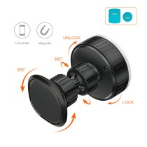 Vacuum Suction Magnetic Car Phone Holder NE5377 4N42 3200GS -black