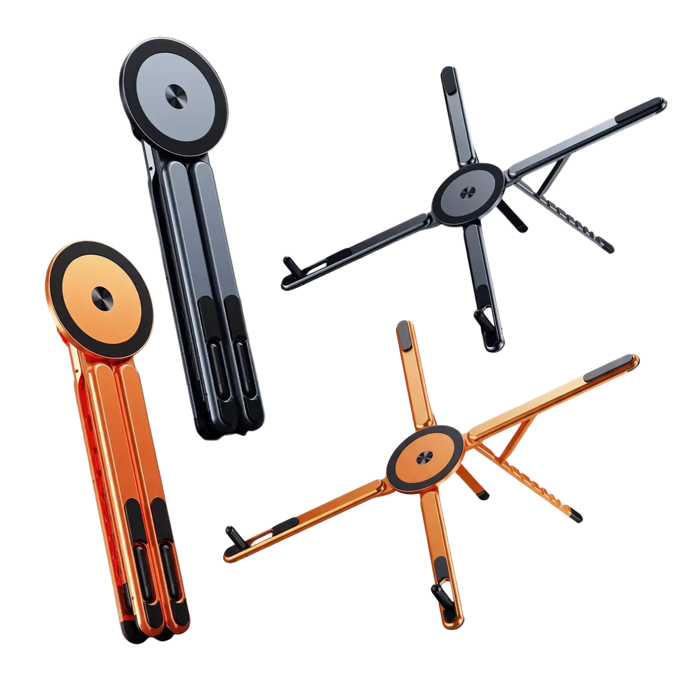 HD-1078 Multi-Angle Magnetic Fold Stand HD-1078 N52 with 17 Magnets, 3800 GS Phone + Tablet + Laptop Compatible